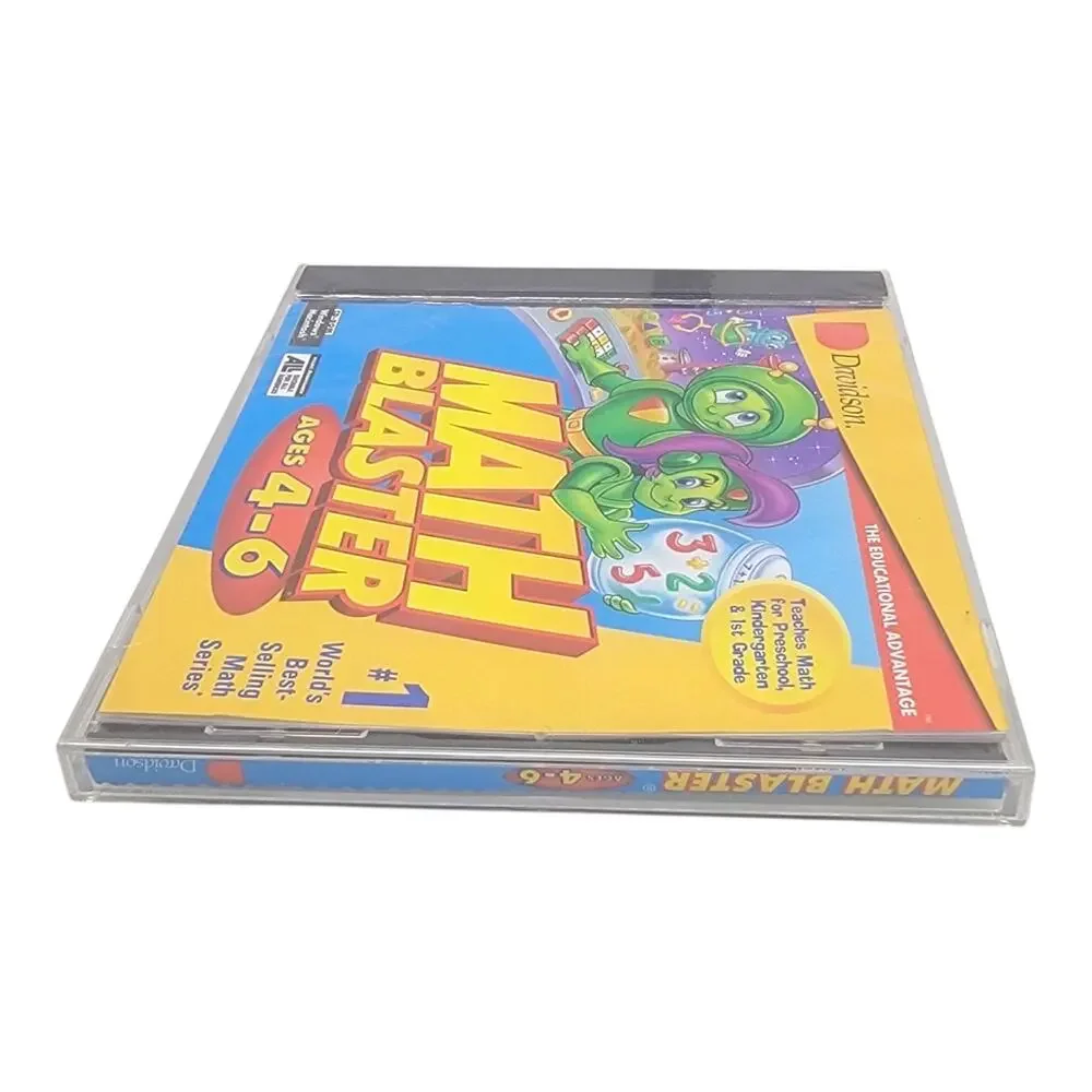 Math Blaster Ages 4-6 PC Mac CD-ROM Vintage 1997 Davidson Software New Sealed